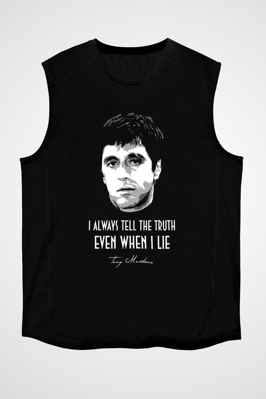 Scarface Siyah Unisex Kolsuz Tişört