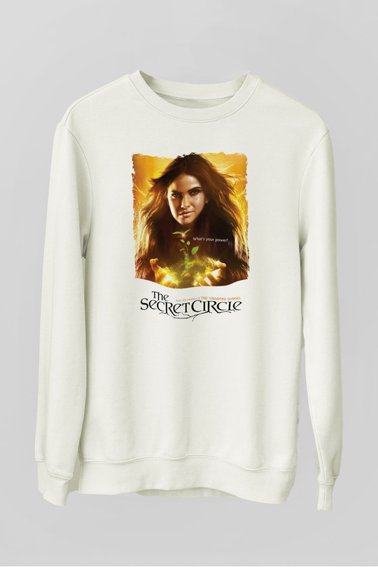 Secret Circle Beyaz Unisex Sweatshirt