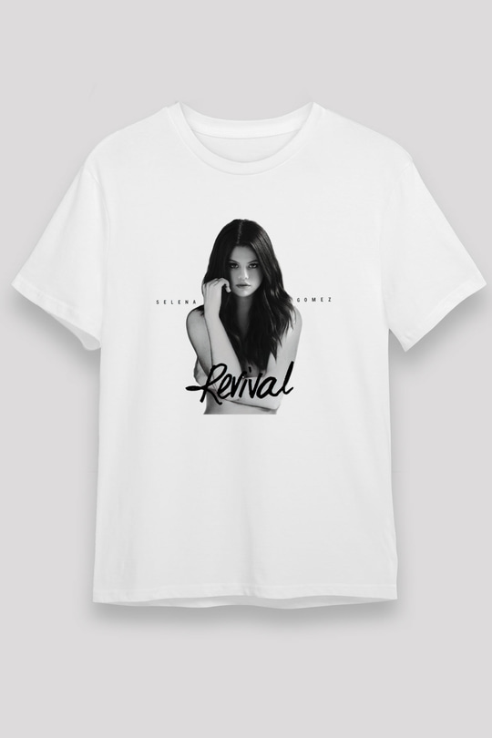 Selena Gomez Beyaz Unisex Tişört T-Shirt - TişörtFabrikası