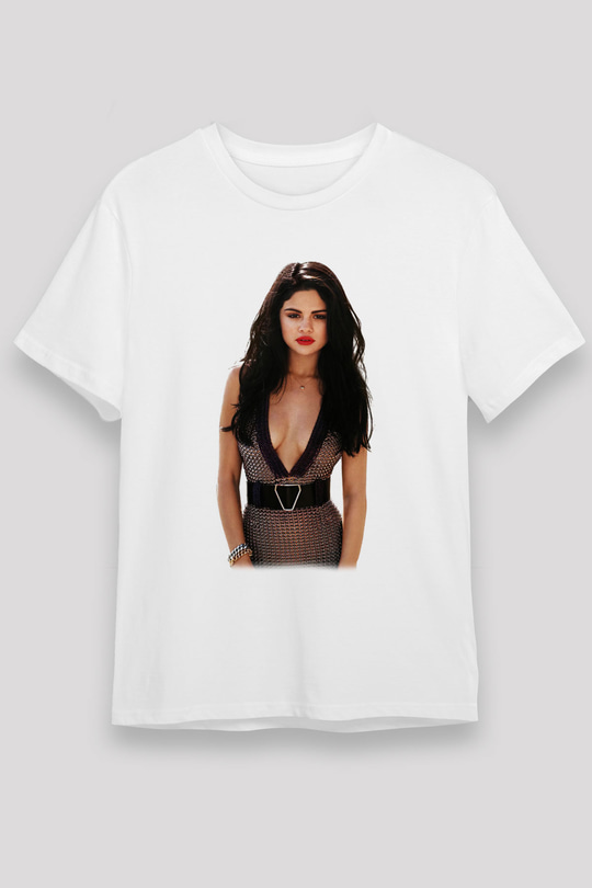 Selena Gomez Beyaz Unisex Tişört T-Shirt - TişörtFabrikası