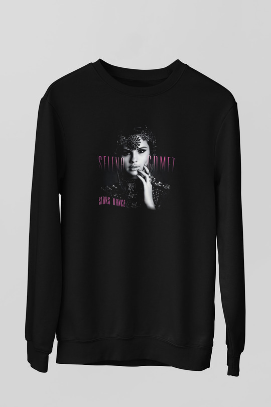 Selena Gomez Siyah Unisex Sweatshirt