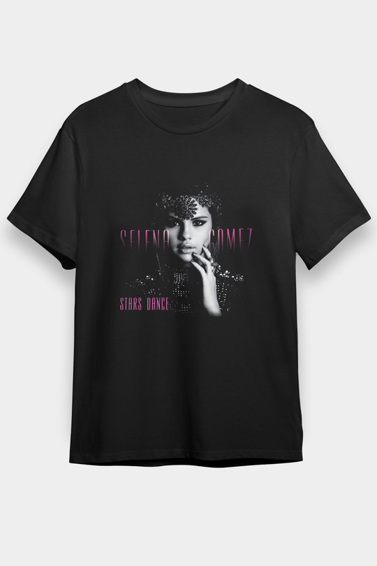 Selena Gomez Siyah Unisex Tişört T-Shirt - TişörtFabrikası