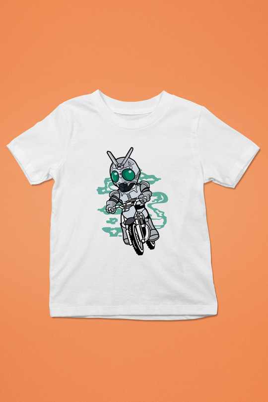 Shadowmoon Motocross Rider Baskılı Beyaz Unisex Çocuk Tshirt