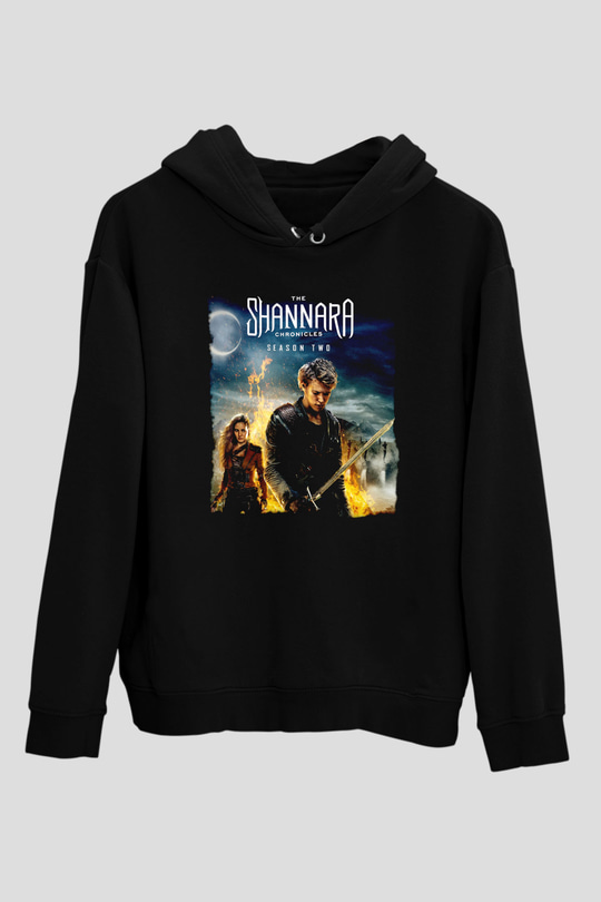 Shannara Chronicles Siyah Unisex Hoodie