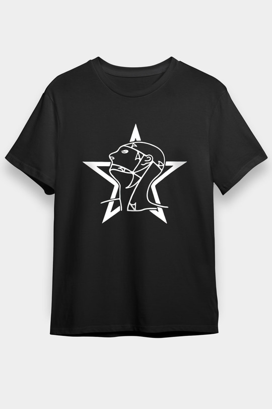 Sisters Of Mercy Baskılı Unisex Siyah Tişört - Tshirt