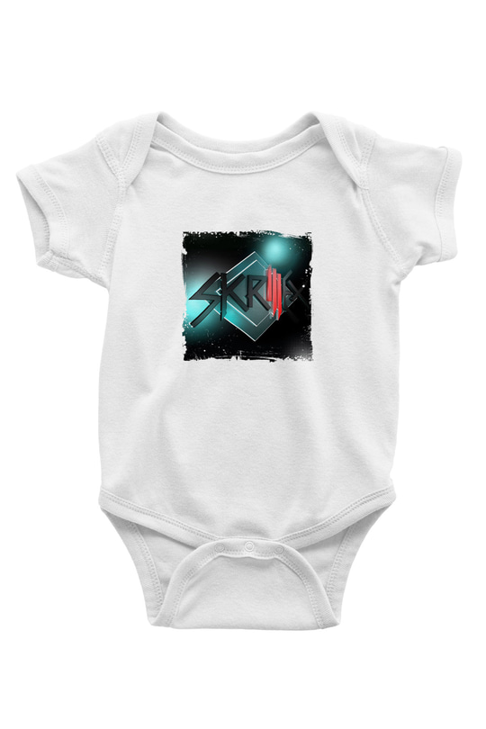 Skrillex Baskılı Beyaz Bebek Body - Zıbın