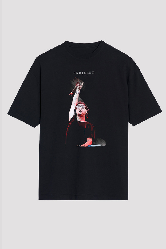 Skrillex Siyah Unisex Tişört T-Shirt - TişörtFabrikası