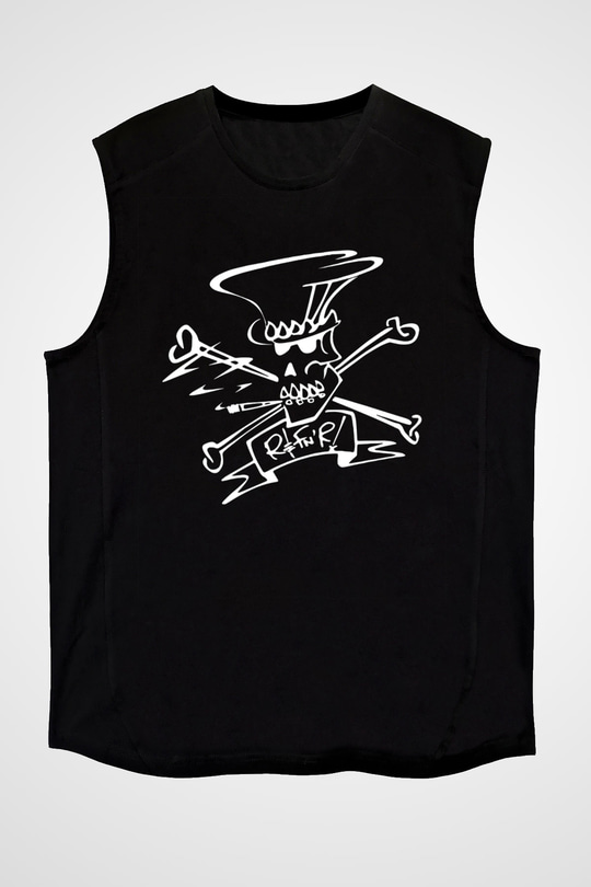 Slash Siyah Unisex Kolsuz Tişört