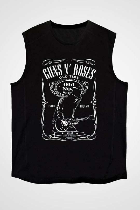 Slash Siyah Unisex Kolsuz Tişört