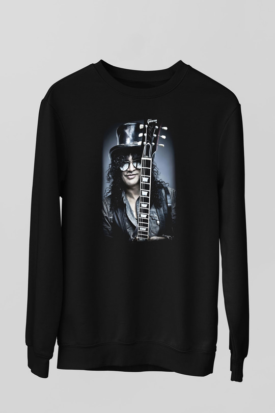 Slash Siyah Unisex Sweatshirt