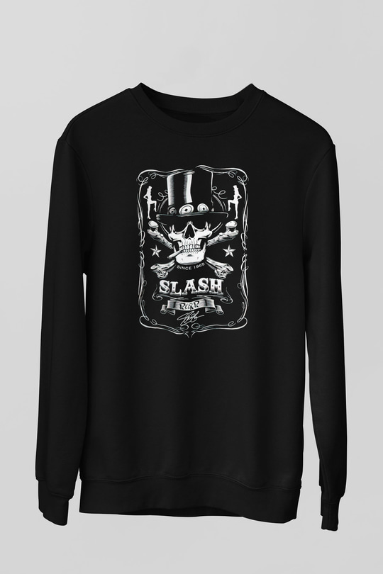 Slash Siyah Unisex Sweatshirt