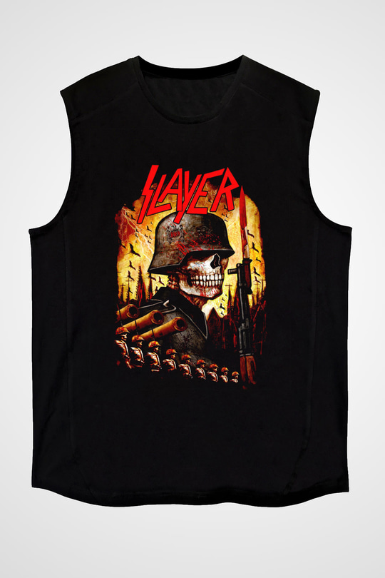 Slayer Siyah Unisex Kolsuz Tişört