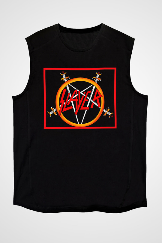 Slayer Siyah Unisex Kolsuz Tişört