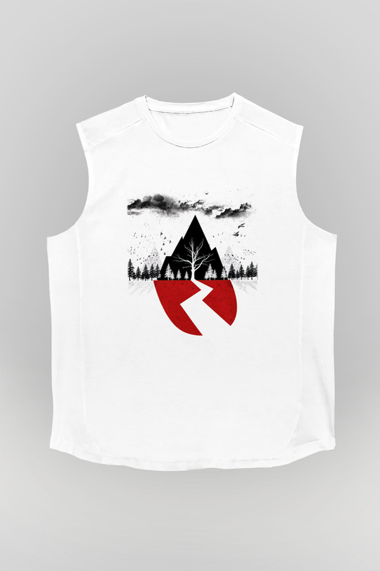 Sleeping with Sirens Beyaz Unisex Kolsuz Tişört