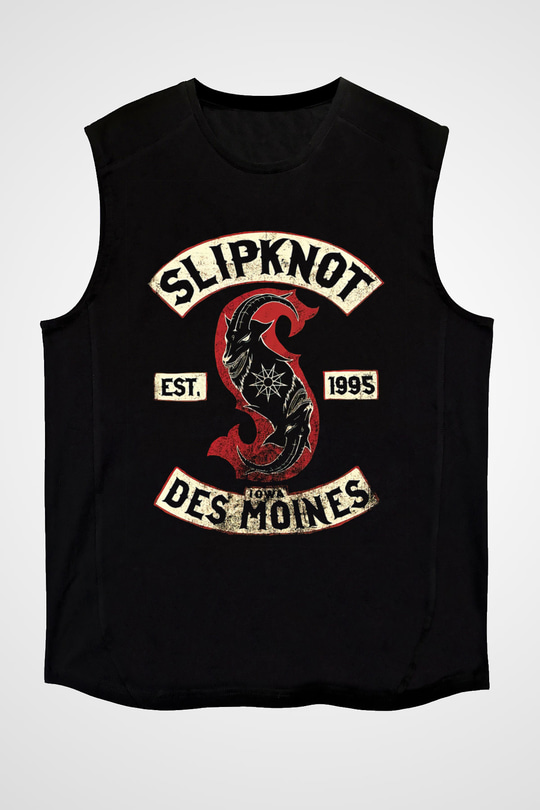 Slipknot Siyah Unisex Kolsuz Tişört
