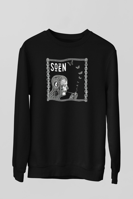 Slowdive Baskılı Unisex Siyah Sweatshirt