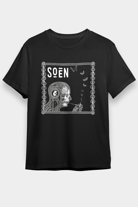 Slowdive Baskılı Unisex Siyah Tişört - Tshirt