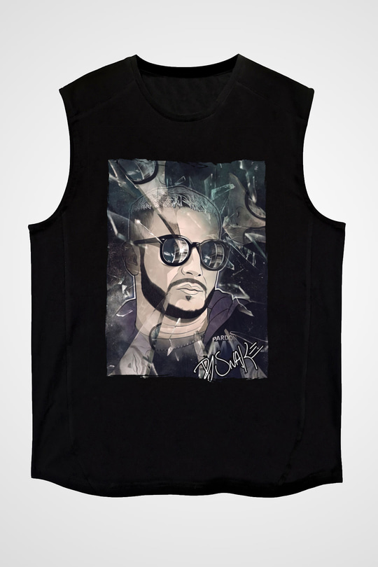 Snake Siyah Unisex Kolsuz Tişört