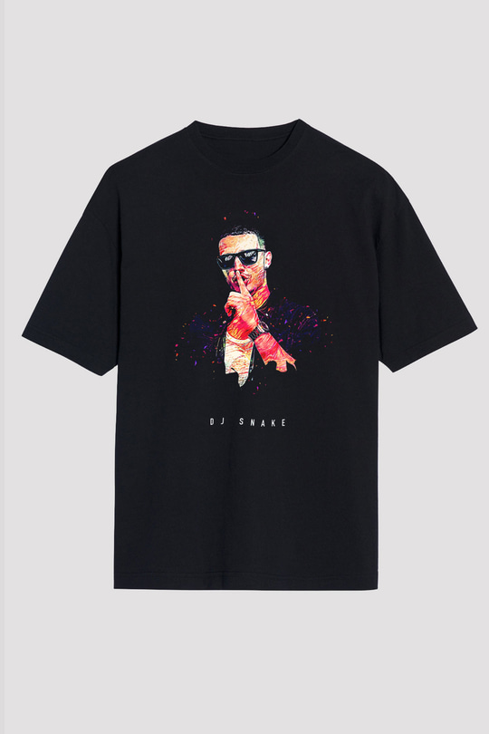 Snake Siyah Unisex Tişört T-Shirt - TişörtFabrikası