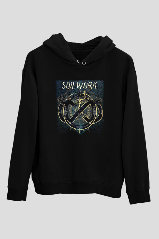 Soilwork Siyah Unisex Kapşonlu Sweatshirt