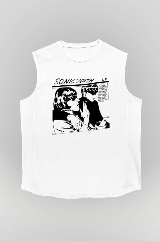 Sonic Youth Beyaz Unisex Kolsuz Tişört
