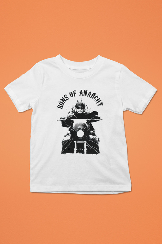 Sons of Anarchy Baskılı Beyaz Unisex Çocuk Tişört