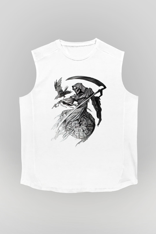 Sons of Anarchy Beyaz Unisex Kolsuz Tişört