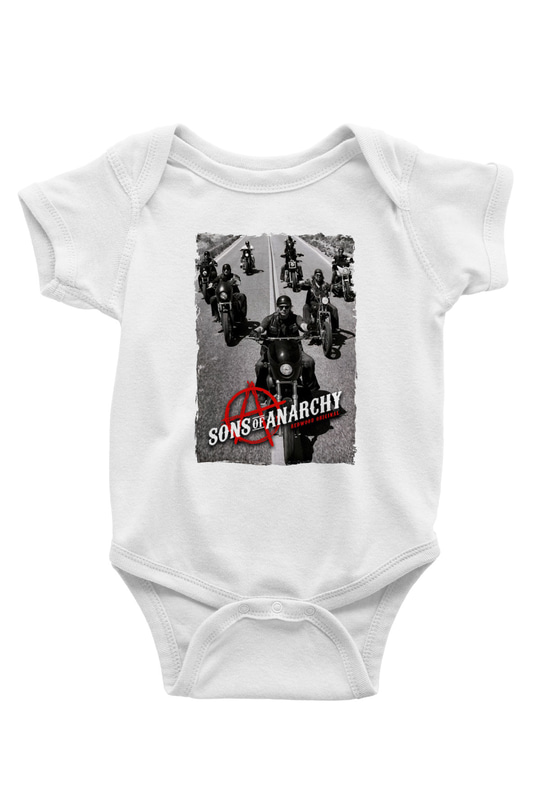 Sons of Anarchy Siyah Bebek Body - Zıbın