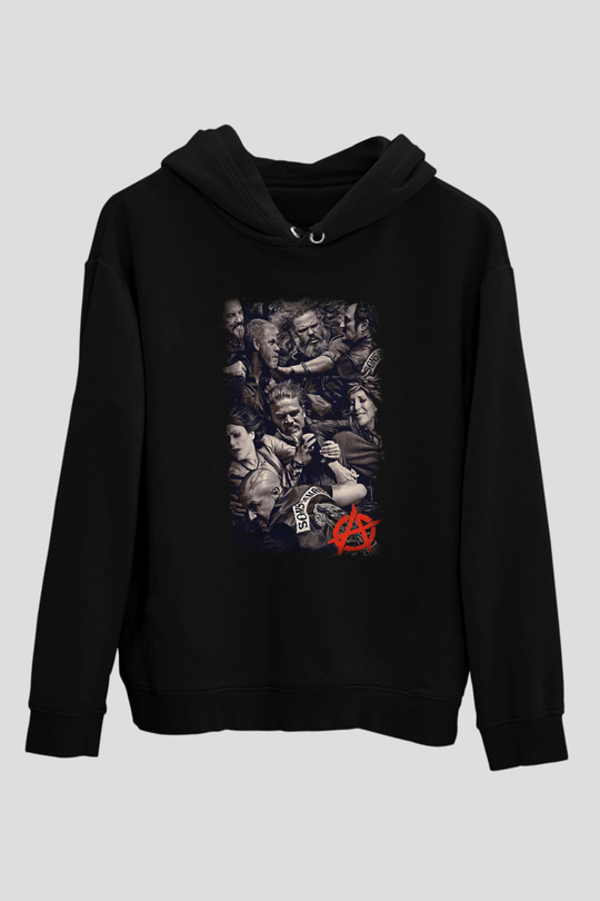 Sons of Anarchy Siyah Unisex Hoodie