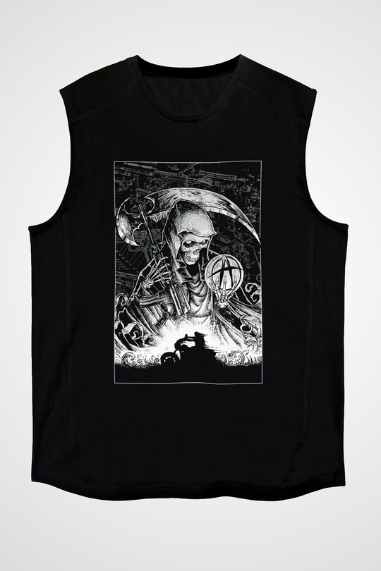 Sons of Anarchy Siyah Unisex Kolsuz Tişört