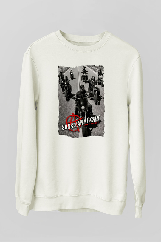Sons of Anarchy Siyah Unisex Sweatshirt