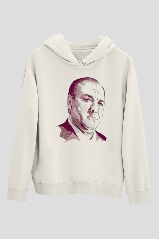 Sopranos Baskılı Beyaz Unisex Hoodie