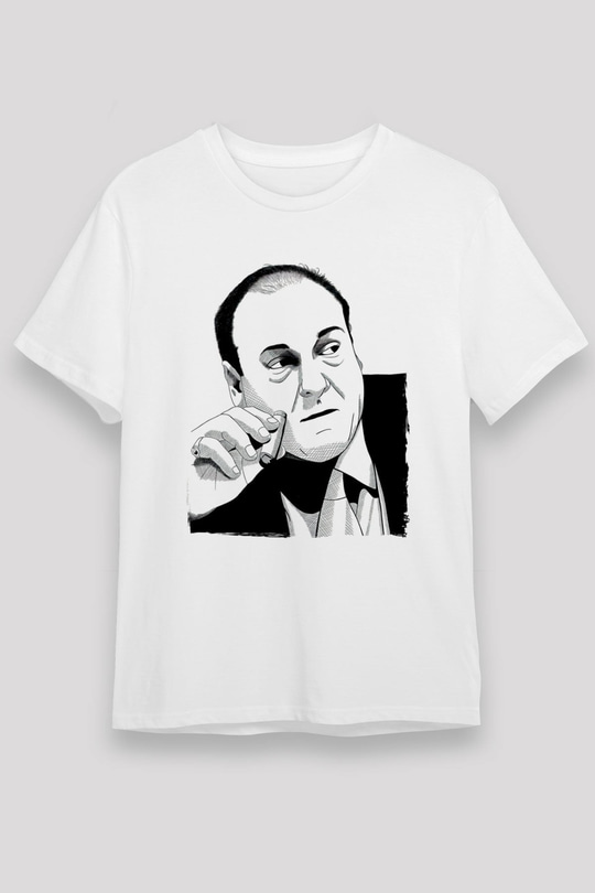 Sopranos Unisex Baskılı Beyaz Tişört - Tshirt