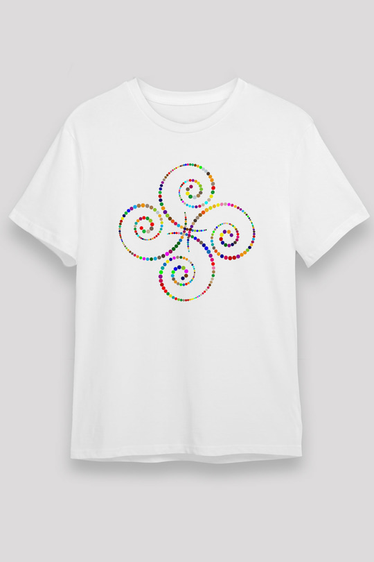 Spiral Beyaz Unisex Tişört T-Shirt - TişörtFabrikası