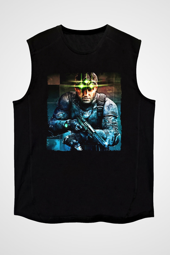 Splinter Cell Siyah Unisex Kolsuz Tişört