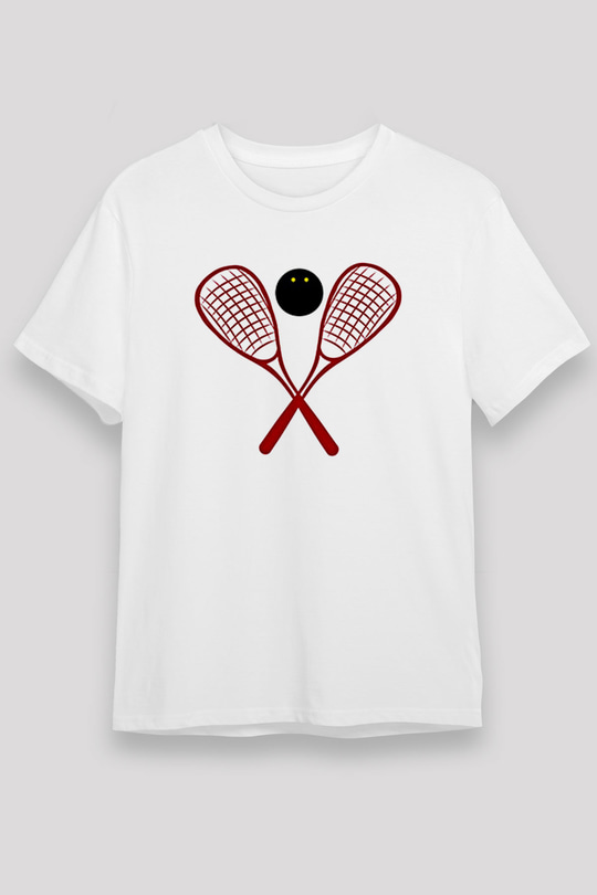 Squash Baskılı Unisex Beyaz Tişört - Tshirt