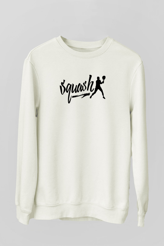 Squash Baskılı Unisex Ekru Sweatshirt