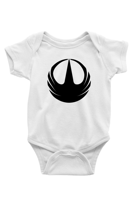Star Wars Baskılı Beyaz Unisex Bebek Body - Zıbın
