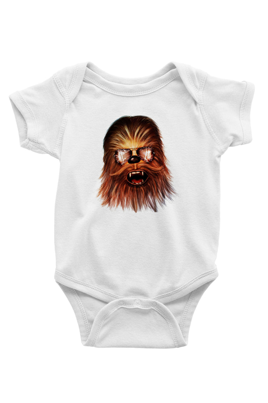 Star Wars Baskılı Beyaz Unisex Bebek Body - Zıbın