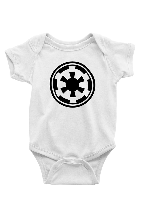 Star Wars Baskılı Beyaz Unisex Bebek Body - Zıbın