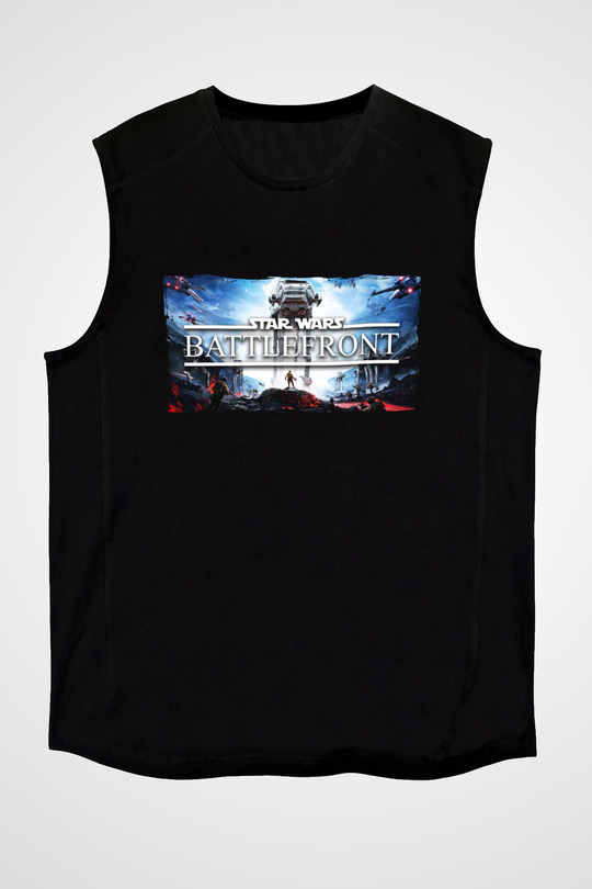 Star Wars: Battlefront Siyah Unisex Kolsuz Tişört