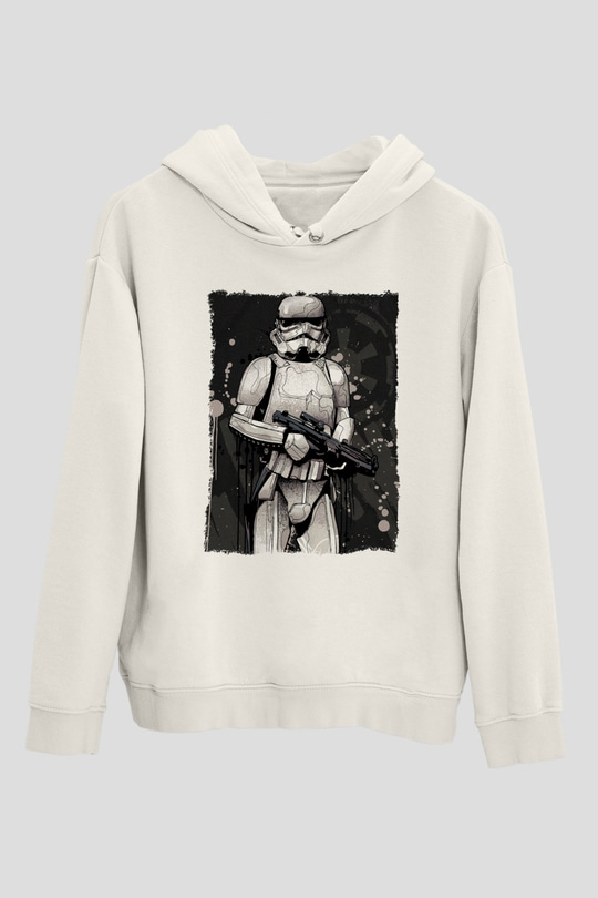 Star Wars Beyaz Unisex Hoodie