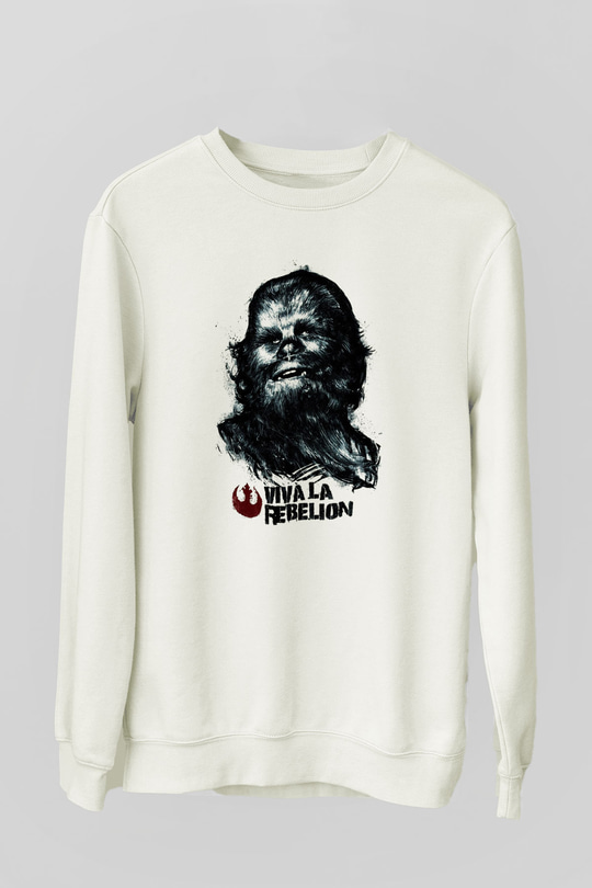 Star Wars Beyaz Unisex Sweatshirt