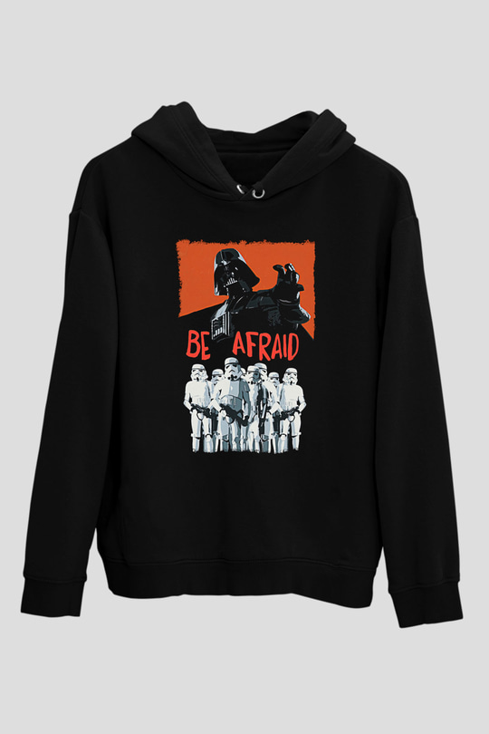 Star Wars (Dart Vader) Baskılı Unisex Siyah Hoodie