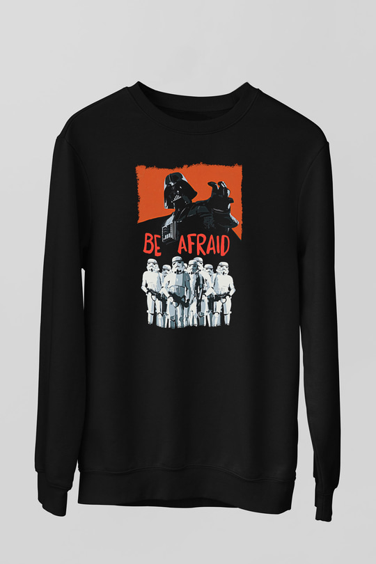 Star Wars (Dart Vader) Baskılı Unisex Siyah Sweatshirt