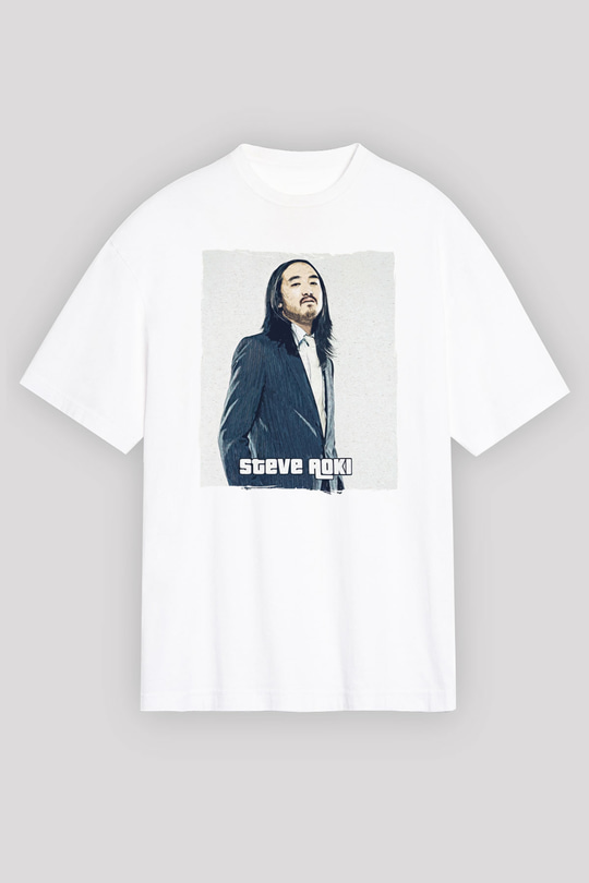 Steve Aoki Beyaz Unisex Tişört T-Shirt - TişörtFabrikası