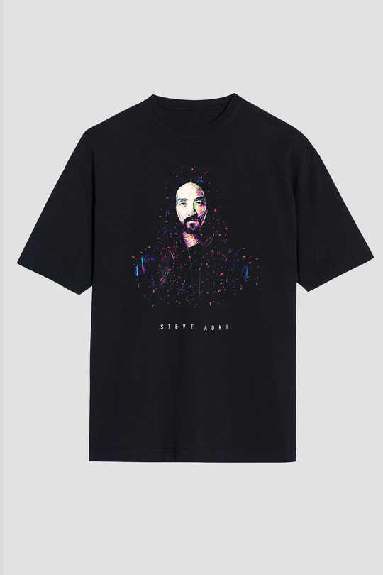 Steve Aoki Siyah Unisex Tişört T-Shirt - TişörtFabrikası
