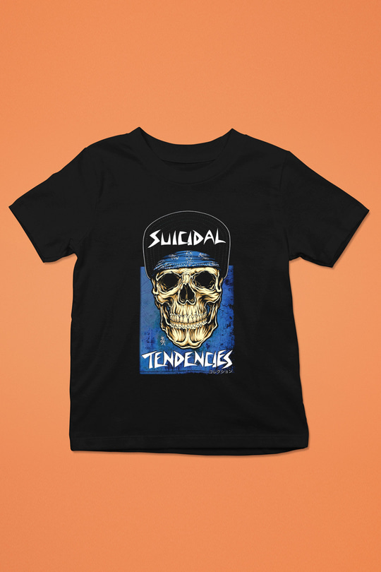 Suicidal Tendencies Baskılı Siyah Unisex Çocuk Tişört