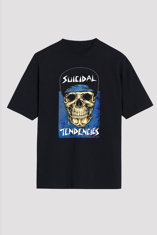 Suicidal Tendencies Siyah Unisex Oversize Tişört T-Shirt