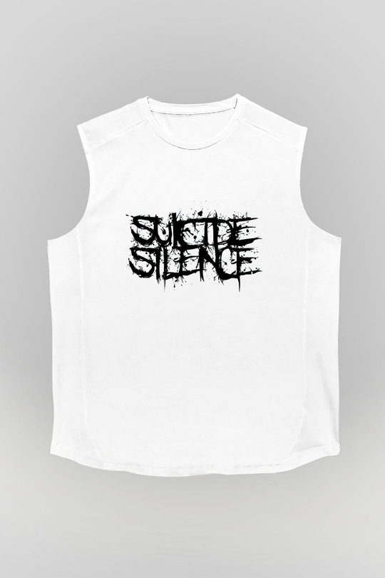 Suicide Silence Beyaz Unisex Kolsuz Tişört